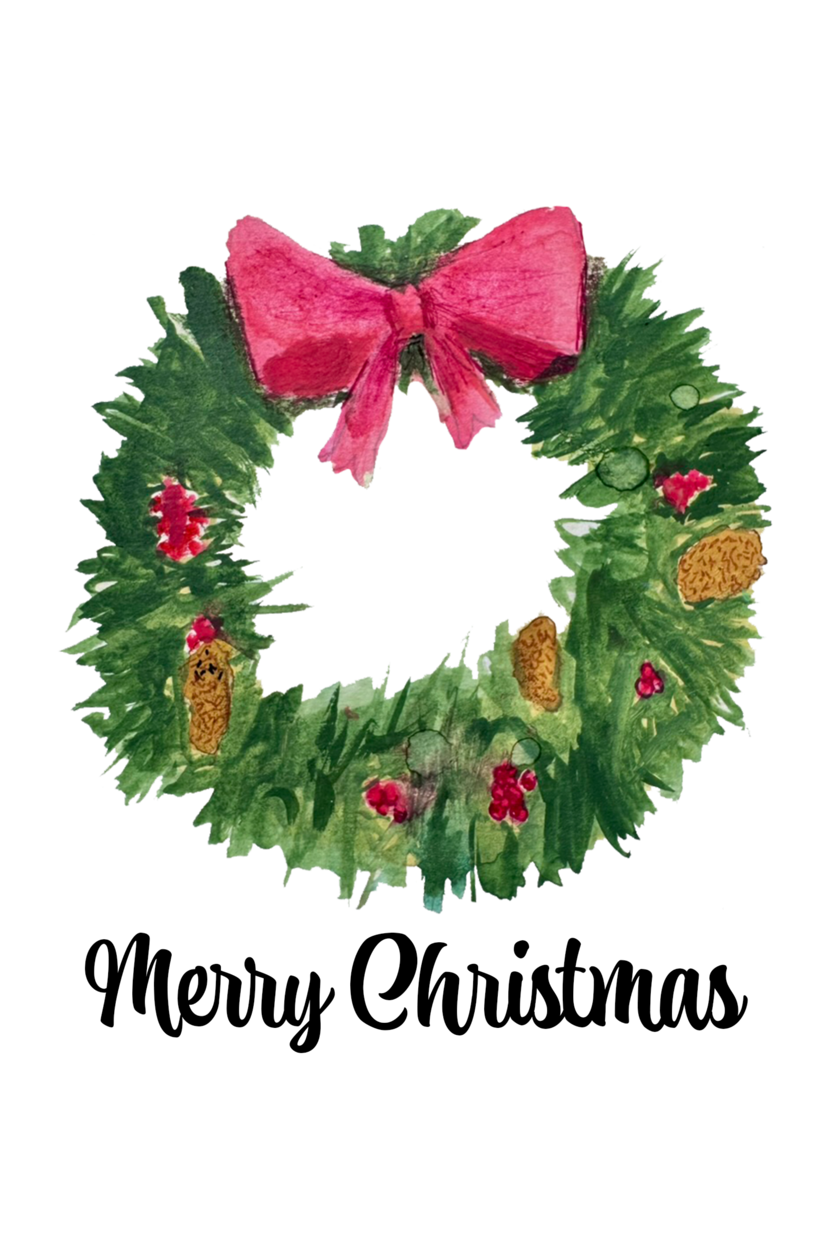 Christmas Wreath Greeting Card