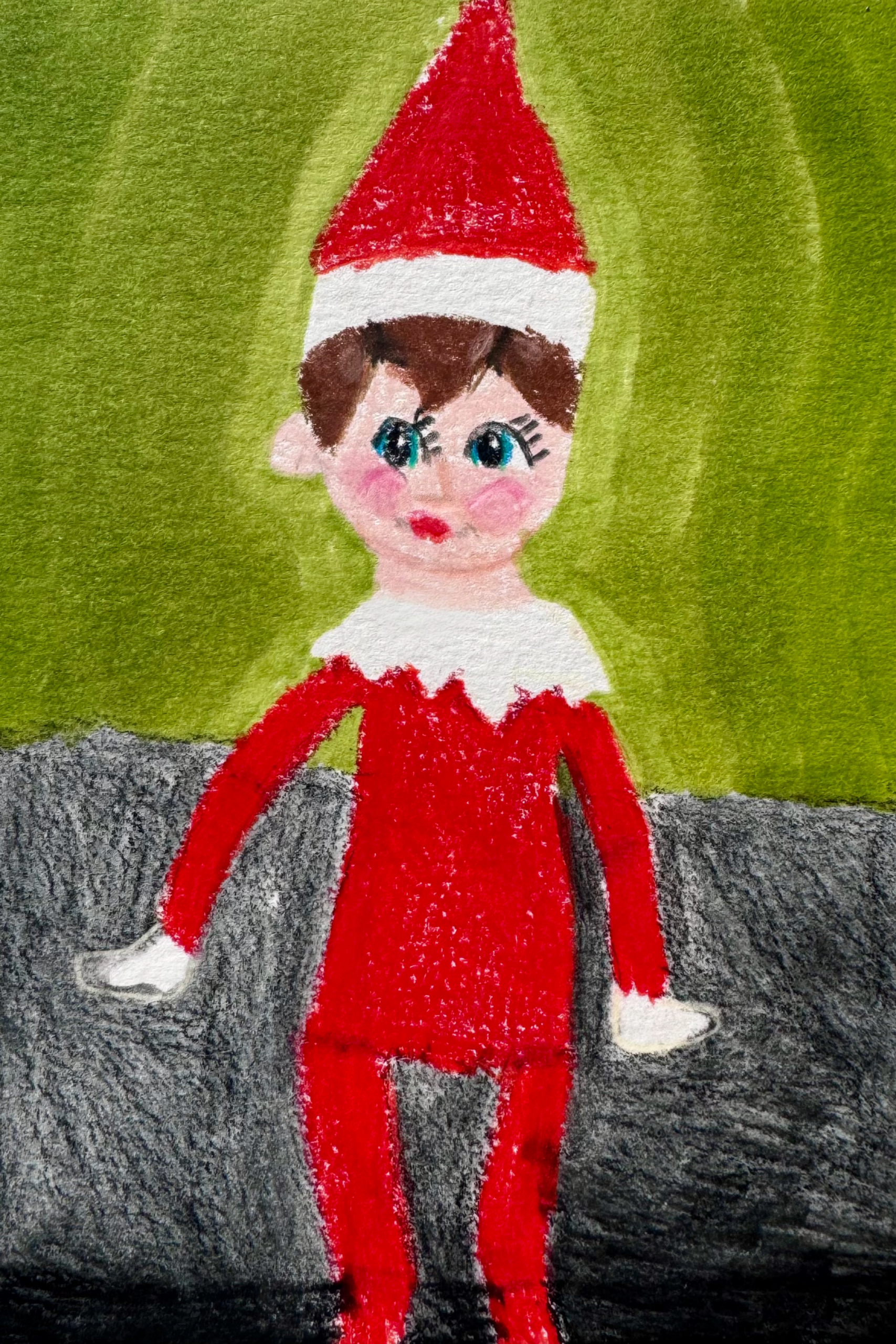 Elf on a Shelf Greeting Card