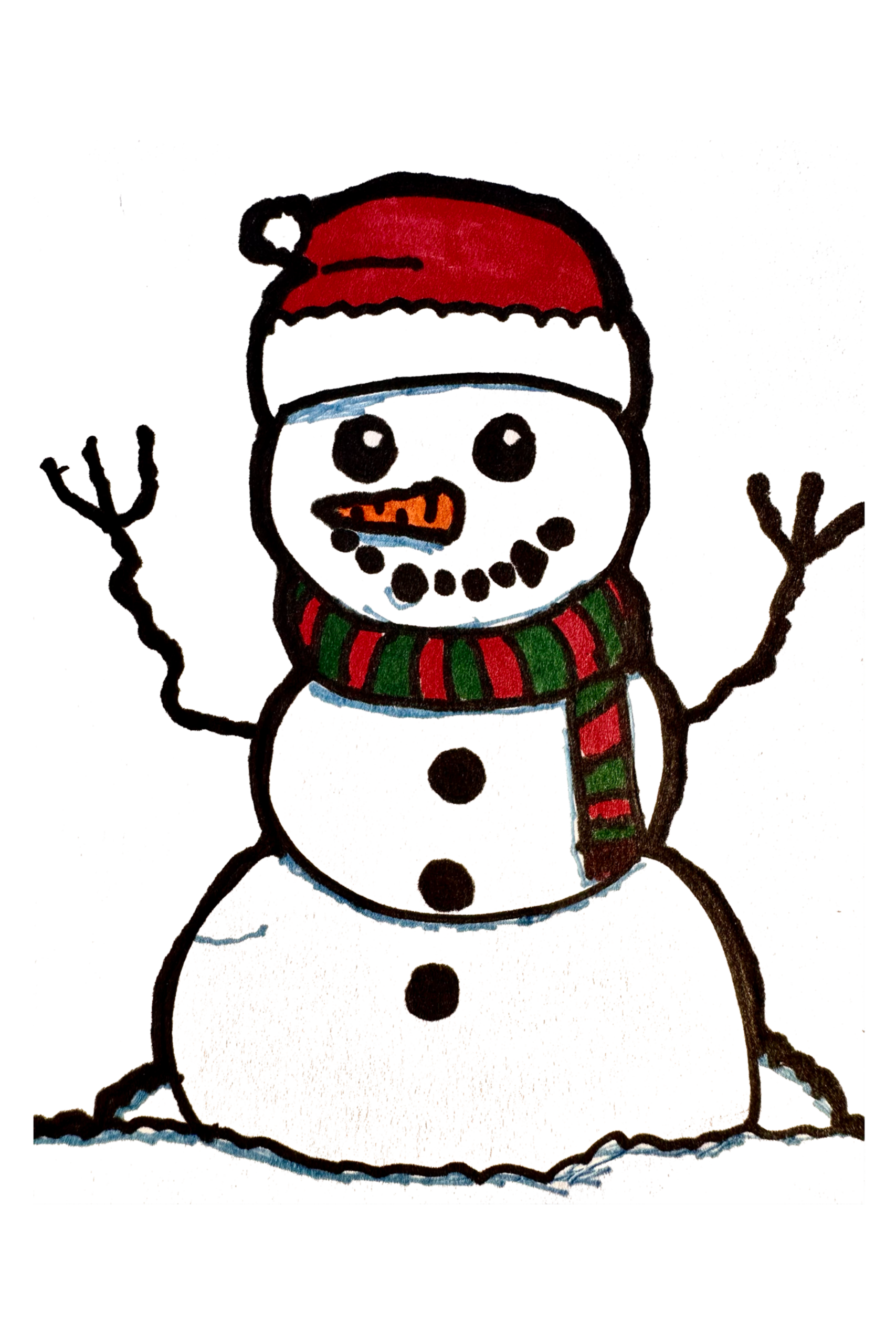 Snowman Greeting Card